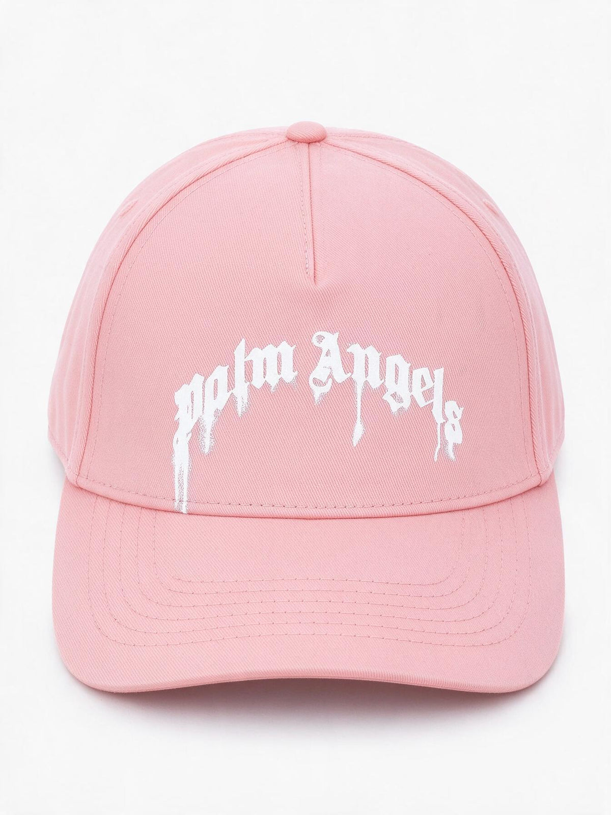 Palm Angels Cappello con visiera rosa da donna con logo maxi