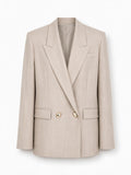 Pinko Blazer DOPPIOPETTO METALLIZZATO multi beige e oro da donna