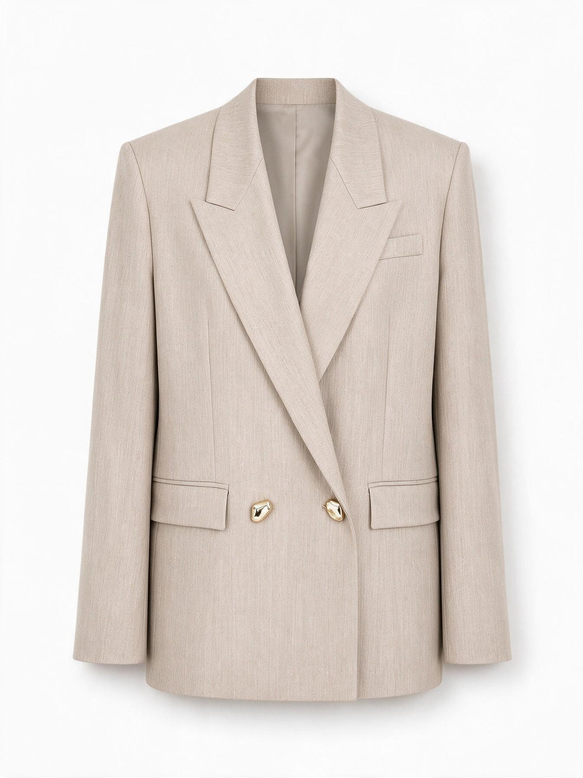 Pinko Blazer DOPPIOPETTO METALLIZZATO multi beige e oro da donna