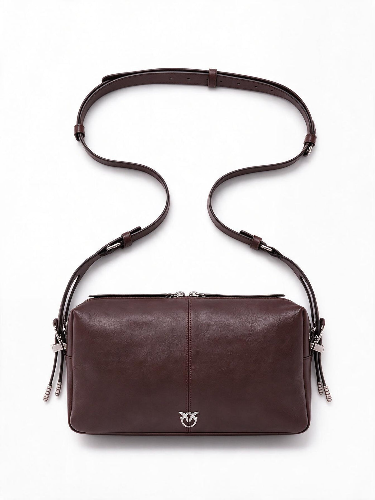 Pinko Borsa media a spalla KEEPER BAG Marasca -marrone da donna
