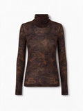 Pinko Dolcevita BRENDOLA multiverde-nero da donna con stampa camouflage floreale