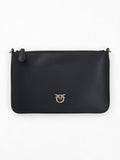 Pinko Pochette Classic Flat Love Bag Simply nera da donna