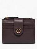 Pinko Portafoglio MULTI PURPOSE marasca-marrone da donna con logo Love Birds e t