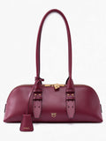 Pinko Borsa a spalla ESCAPE BAG HORIZONTAL ribes-bordeaux da donna con chiusura 