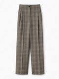 Pinko Pantaloni eleganti PLUMERIA grigi dettagli bordeaux-da donna con fantasia 