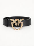 Pinko Cintura Love Birds nera da donna