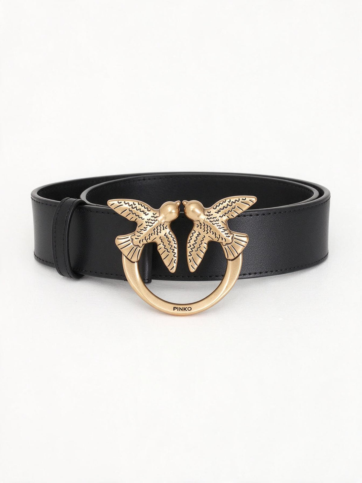 Pinko Cintura Love Birds nera da donna