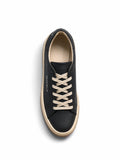 Brian Mills Sneaker In Pelle Nera Suola Beige
