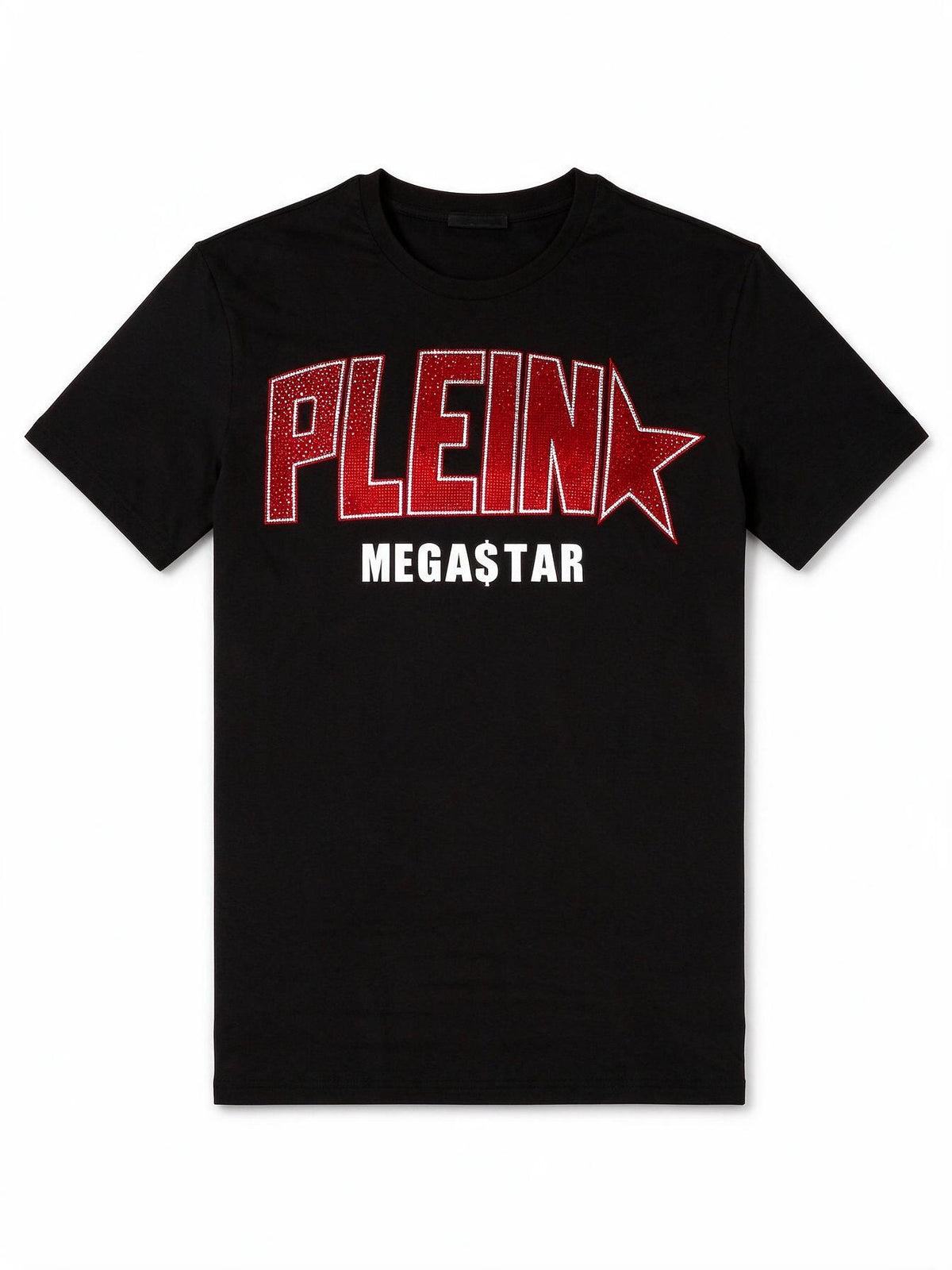 Philipp Plein SS Plein Star Black Studded T-Shirt