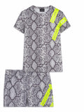 Philipp Plein Python Print Logo Tape T-Shirt