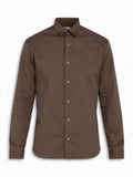 Philipp Plein Brown Skull Buttoned Long Sleeve Shirt