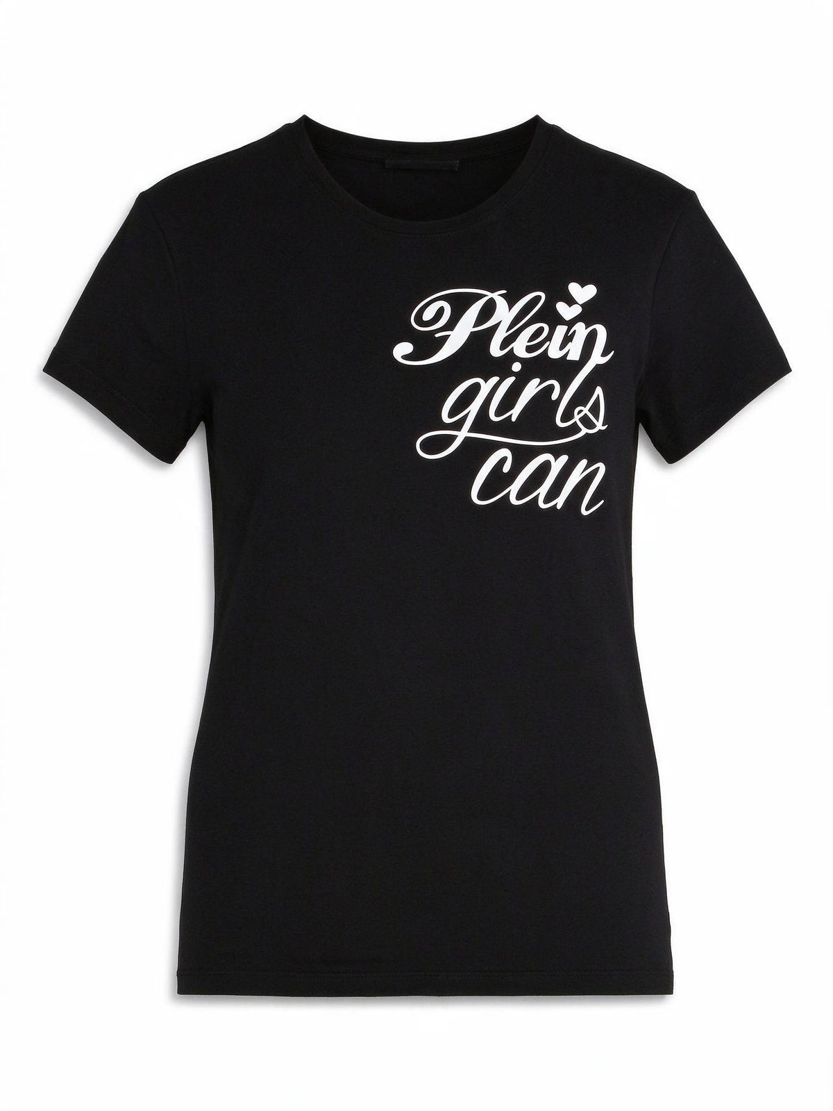 Philipp Plein Black Calligraphy Crewneck T-Shirt