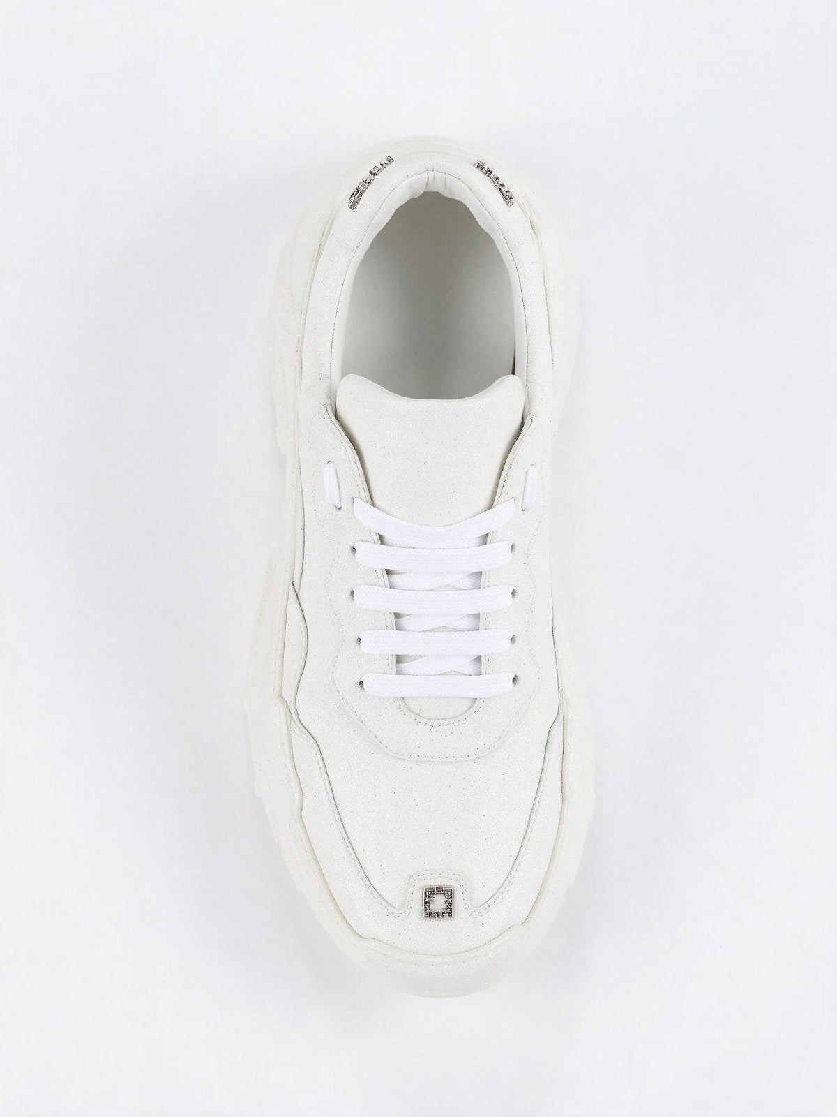 Philipp Plein White Crystal Runner Sneakers