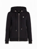 Philipp Plein Black Statement Hooded Sweat Jacket