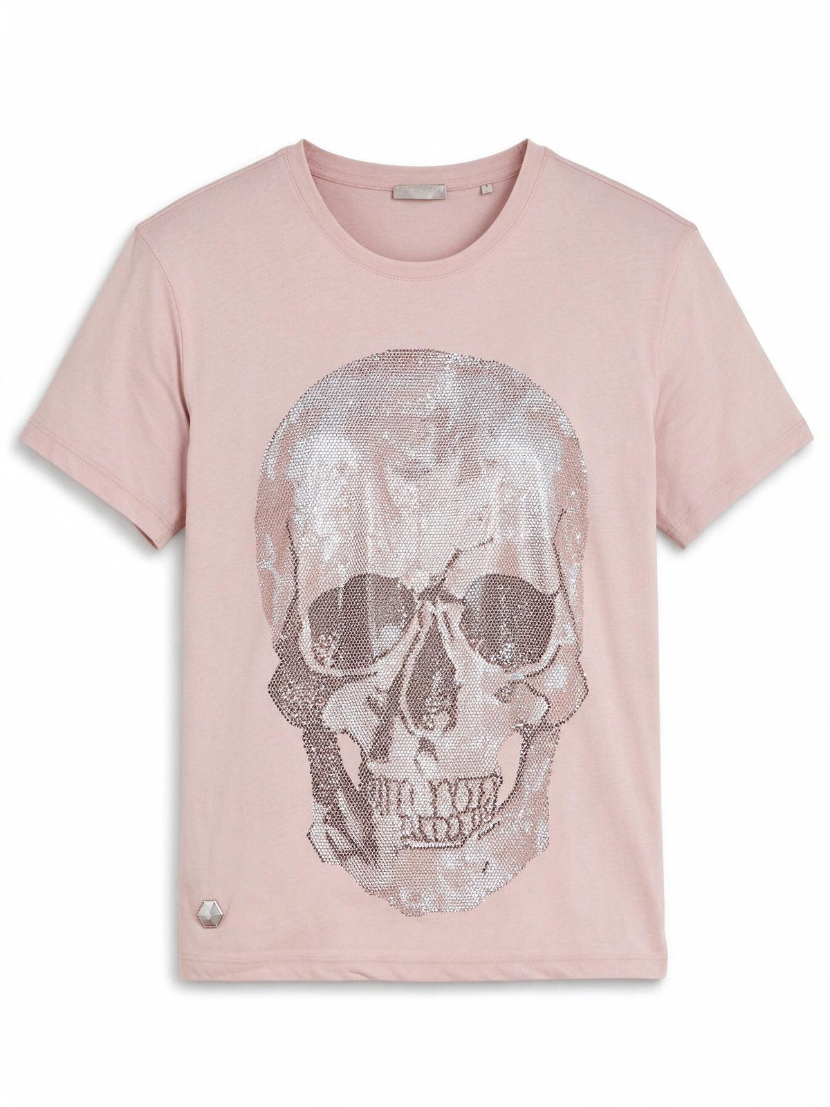 Philipp Plein Studded Skull Cotton T-Shirt