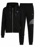 Philipp Plein Black Rear Studded Skull Sweat Jacket